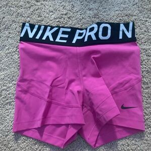 nike pro shorts, pink!